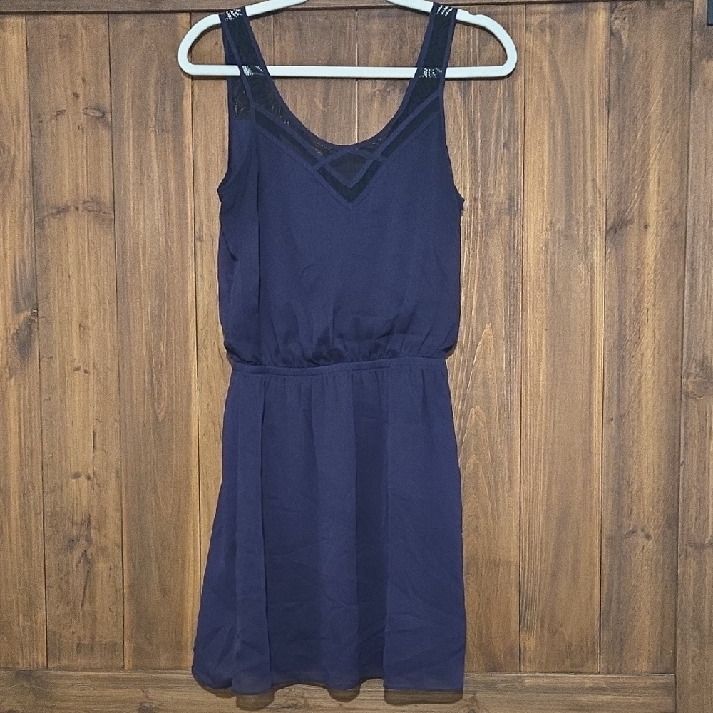 Express Navy Sleeveless Mini Dress